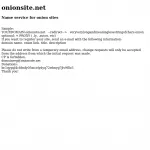 Name service for onion sites thumbnail