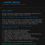 HACKING SERVICES - Hire a Hacker thumbnail