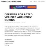 ONION LINKS WIKI AND DIRECTORY thumbnail