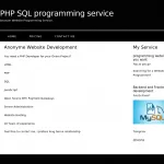 PHP SQL Website Programming Service thumbnail